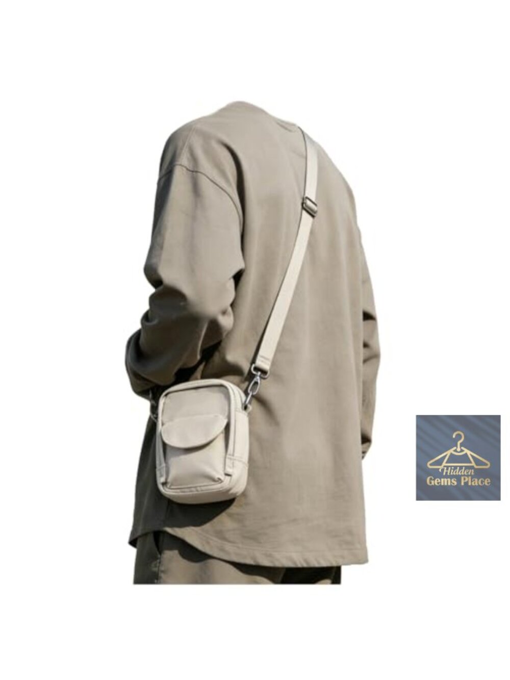 Mini Crossbody Bag Shoulder Bag Small Messenger Satchel Water Resistant Nylon